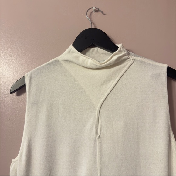 Melanie Lyne Knit Sleeveless Top Cream Women Size L - Picture 2 of 8